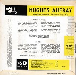 [Pochette de L’homme orchestre (Hugues AUFRAY) - verso]