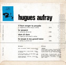 [Pochette de Il faut ranger ta poupe (Hugues AUFRAY) - verso]