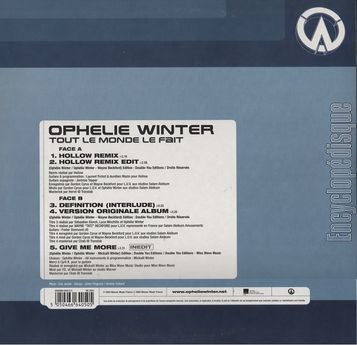 [Pochette de Tout le monde le fait (Ophlie WINTER) - verso]