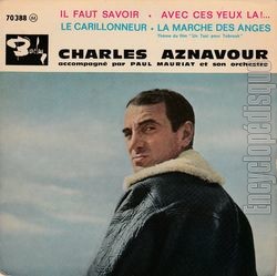 [Pochette de Il faut savoir (Charles AZNAVOUR)]