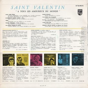 [Pochette de Saint Valentin (COMPILATION) - verso]