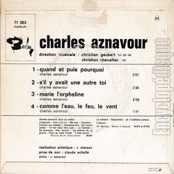 [Pochette de Quand et puis pourquoi (Charles AZNAVOUR) - verso]