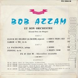 [Pochette de Fleur du diable (Bob AZZAM) - verso]