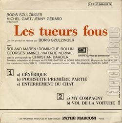 [Pochette de Les tueurs fous (B.O.F.  Films ) - verso]