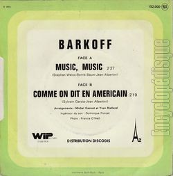 [Pochette de Music music (BARKOFF) - verso]