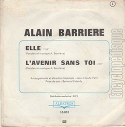 [Pochette de Elle (Alain BARRIRE) - verso]