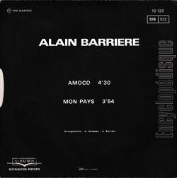 [Pochette de Amoco (Alain BARRIRE) - verso]