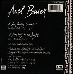 [Pochette de Le jardin sauvage (Axel BAUER) - verso]