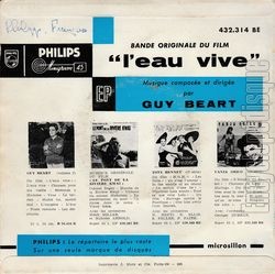 [Pochette de L’Eau vive (B.O.F.  Films ) - verso]