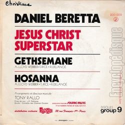 [Pochette de Gethsemane (Jsus Christ Superstar) (Daniel BERETTA) - verso]