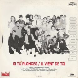 [Pochette de Si tu plonges (Michel BERGER) - verso]