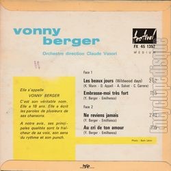 [Pochette de Les beaux jours (Vonny BERGER) - verso]