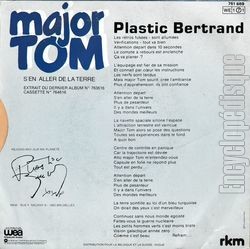 [Pochette de Major Tom (Plastic BERTRAND) - verso]