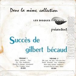 [Pochette de Succs de Georges Brassens Vol. 1 (Lionel SENSASS) - verso]