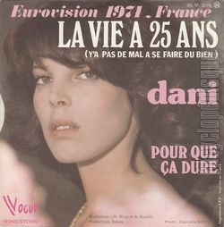 [Pochette de La vie  25 ans (DANI) - verso]