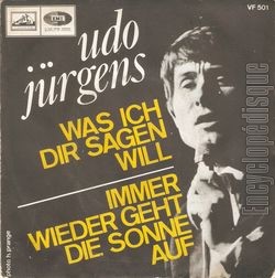 [Pochette de Was ich dir sagen will (Udo JRGENS)]