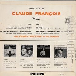 [Pochette de Donna Donna (Claude FRANOIS) - verso]