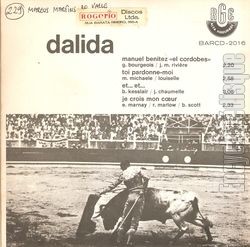 [Pochette de El Cordobes (DALIDA) - verso]