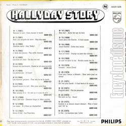 [Pochette de Hallyday story 2 "Avec une poigne de terre" (Johnny HALLYDAY) - verso]