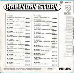 [Pochette de Hallyday story 6 "Excuse-moi partenaire" (Johnny HALLYDAY) - verso]