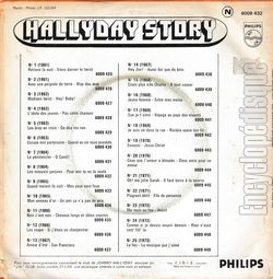 [Pochette de Hallyday story 8 "Les mauvais garons" (Johnny HALLYDAY) - verso]