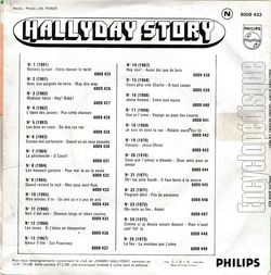 [Pochette de Hallyday story 9 "Quand revient la nuit " (Johnny HALLYDAY) - verso]