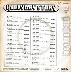 [Pochette de Hallyday story 18 "Je suis n dans la rue" (Johnny HALLYDAY) - verso]