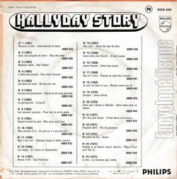 [Pochette de Hallyday Story 25 "Le feu" (Johnny HALLYDAY) - verso]