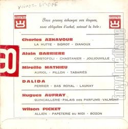 [Pochette de Le temps des fleurs - le client roi - (DALIDA) - verso]