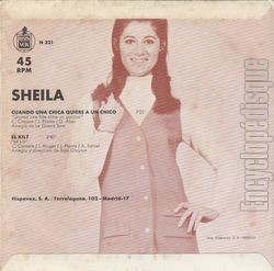 [Pochette de Quand une fille aime un garon Cuando una chica quiere a un chico (SHEILA) - verso]