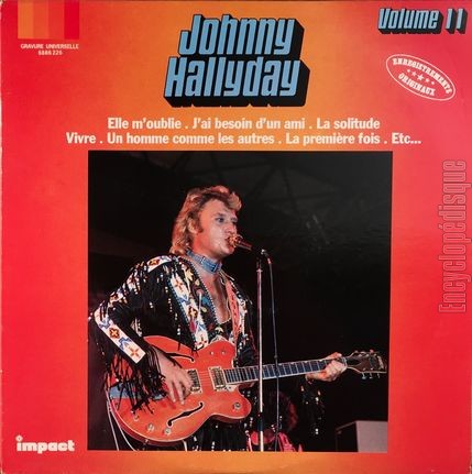 [Pochette de Enregistrements originaux - vol. 11 (Johnny HALLYDAY)]