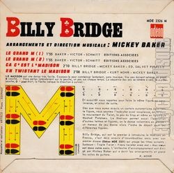 [Pochette de Le madison (Billy BRIDGE) - verso]