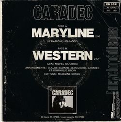 [Pochette de Maryline (Jean-Michel CARADEC) - verso]