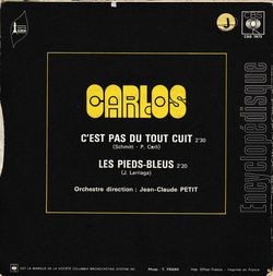 [Pochette de C’est pas du tout cuit (CARLOS) - verso]