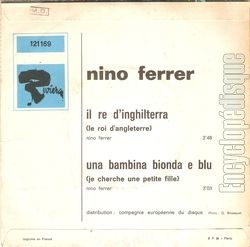 [Pochette de Il re d’inghilterra ( le roi d’Angleterre ) (Nino FERRER) - verso]