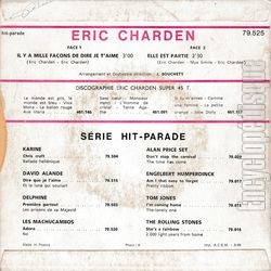 [Pochette de Il y a mille faons de dire je t’aime (ric CHARDEN) - verso]