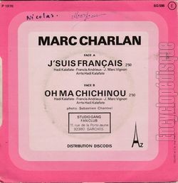 [Pochette de J’suis franais (Marc CHARLAN) - verso]