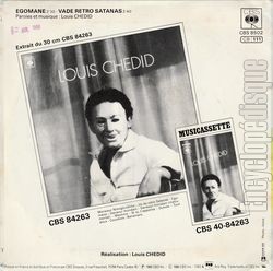 [Pochette de gomane (Louis CHEDID) - verso]