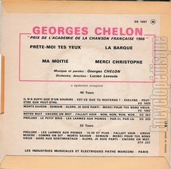 [Pochette de Prte-moi tes yeux (Georges CHELON) - verso]