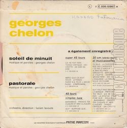 [Pochette de Soleil de minuit (Georges CHELON) - verso]