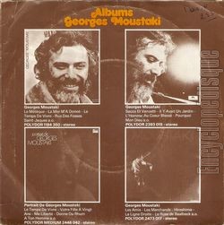 [Pochette de Danse (Georges MOUSTAKI) - verso]