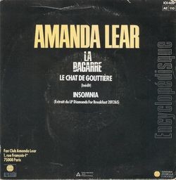 [Pochette de La bagarre (Amanda LEAR) - verso]