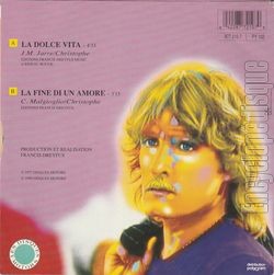 [Pochette de La dolce vita (CHRISTOPHE) - verso]