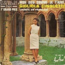 [Pochette de Mon dieu comme je t’aime (Gigliola CINQUETTI)]