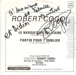 [Pochette de Le navigateur solitaire (Robert COGOI) - verso]