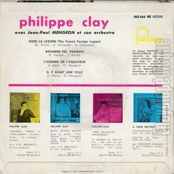 [Pochette de Dans la lgion (Philippe CLAY) - verso]