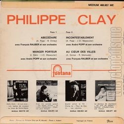 [Pochette de Abcdaire (Philippe CLAY) - verso]