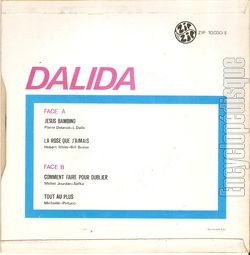 [Pochette de Jesus Bambino (DALIDA) - verso]