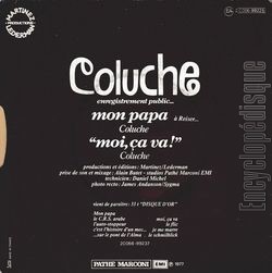 [Pochette de Mon papa ( Reiser) (COLUCHE) - verso]