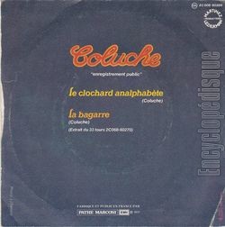 [Pochette de Le clochard analphabte (COLUCHE) - verso]